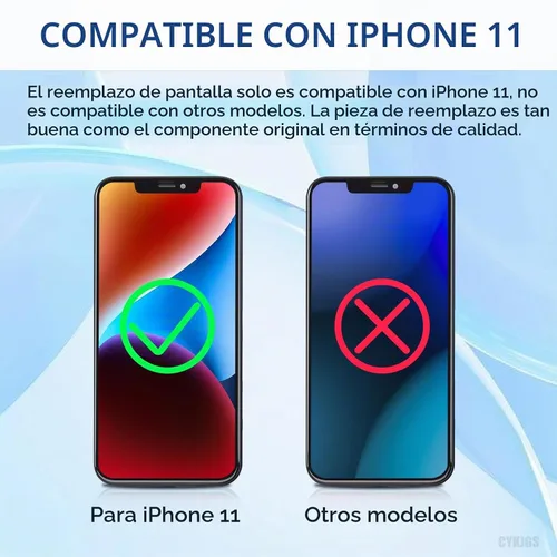 Vista 3 de Reemplazo de pantalla para iPhone 11 con sensor de proximidad de altavoz de oído