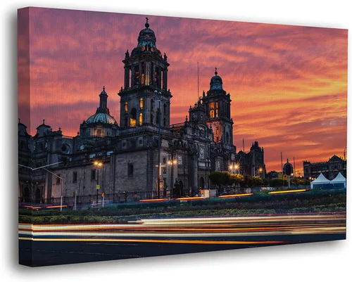 Vista 12 de SpiritualHands Lienzo decorativo para pared, diseño de lugares famosos del patrimonio mundial, carteles enmarcados escénicos, paisajes modernos, 01