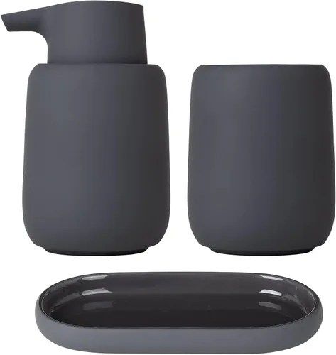 Vista 3 de blomus SONO - Juego de accesorios de baño, color negro