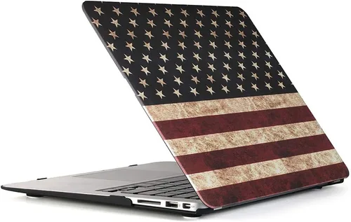 Vista 17 de RUBAN Funda compatible con MacBook Air de 13 pulgadas (modelos: A1369 y A1466, versión anterior 2010-2017), cubierta protectora delgada a presión