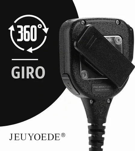 Vista 4 de Micrófono de radio impermeable con control remoto Walkie Talkie Micrófono con conector de audio de 0.1 in compatible con Motorola XPR3300 XPR3300e