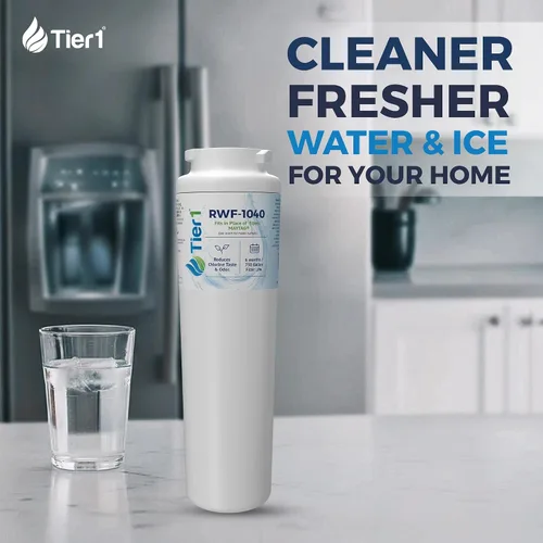 Vista 2 de Tier1 Filtro de agua para refrigerador RWF1040 UKF8001 Reemplazo para Whirlpool EDR4RXD1, Maytag 4396395, rwf0900a, fl-rf07, fmm-2 Hasta 6 meses