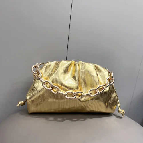 Vista 3 de Dumpling Crossbody Bag for Women Cloud Evening Bag Detachable Shoulder Strap Clutch Purses Chain Top-handle Shoulder Bag