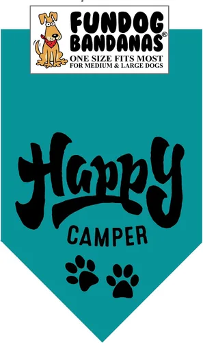 Vista 4 de Happy Camper - Bandana para perros pequeños de menos de 20 libras, naranja quemado