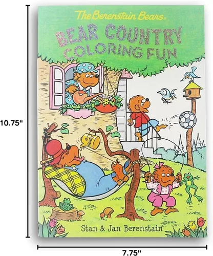 Vista 5 de The Berenstain Bears "Bear Country" Libro para colorear - 80 páginas