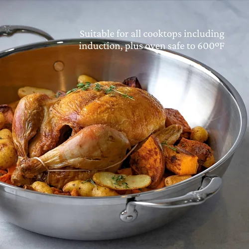 Vista 8 de Hestan ProBond Forged - Wok profesional de acero inoxidable con revestimiento de 14 pulgadas, compatible con inducción