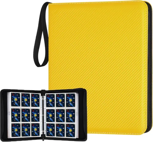 Vista 31 de GERMUN Carpeta de tarjetas coleccionables con 12 bolsillos, 720 bolsillos, carpeta de colección de tarjetas, carpeta de álbum de tarjetas para MTG