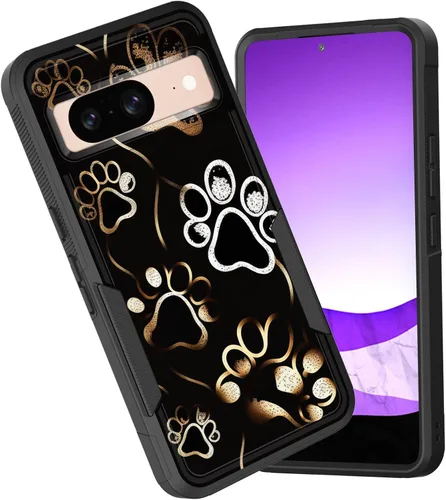 Vista 43 de Funda para Pixel 6A, funda híbrida de doble capa resistente a prueba de golpes de policarbonato duro de silicona suave TPU para Google Pixel 6A