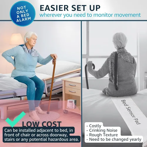Vista 5 de Alarma inalámbrica para cama con sensor de movimiento y buscapersonas
