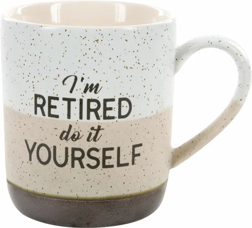 Vista 19 de Pavilion - Jubilado No Vencido - Taza Grande de Café de Gres de 15 Oz