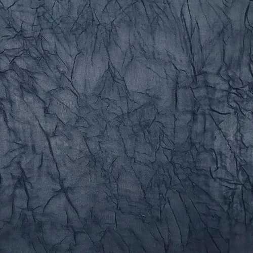 Vista 70 de No. 918 - Cortina Erica de textura triturada, gasa transparente Azul