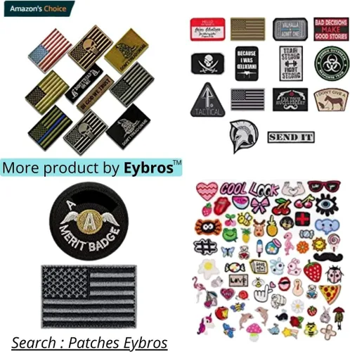 Vista 10 de Parche Moral Táctico, Conjunto de 20, Parches Militares Divertidos para Mochilas, Sombreros, Equipos del Ejército, etc.