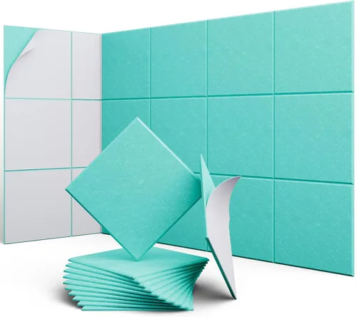 Vista 28 de Paneles hexagonales en forma de A, paquete de 12 paneles acústicos de alta densidad de 12 x 10 x 0.4 pulgadas para mejorar la reducción de ruido