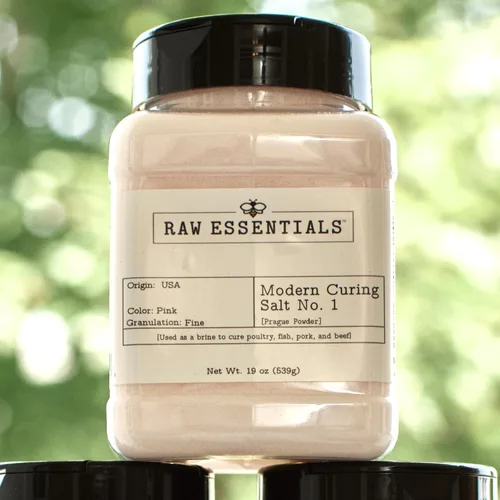 Vista 5 de Raw Essentials Sal de curado No. 1 – 6.25% de nitrito de sodio para curar carnes – Ideal para tocino, salchicha, cecina, jamón y carne en conserva