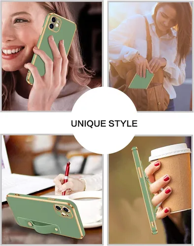 Vista 7 de VENINGO Funda para iPhone 11, fundas para iPhone 11, de TPU suave de ajuste delgado, con pulsera ajustable, resistente a los arañazos, a prueba
