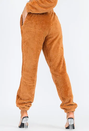Vista 6 de A2Y Women's Sexy Sherpa Furry 2 Pieces Sets Crop Zipper Jacket and Long Pants