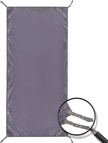 Vista 9 de REDCAMP Lona impermeable para acampar, gris/verde 4 en 1 multifuncional tienda de campaña para acampar, senderismo, mochileros Gris 2-3 Persona