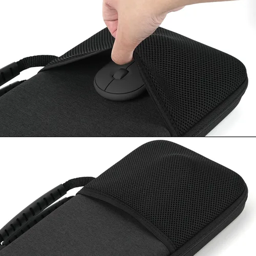 Vista 5 de GEEKRIA Logitech MK470 - Funda protectora de viaje para teclado y mouse Logitech MK470, compatible con Logitech MK470 / K585 / K580 (gris oscuro)