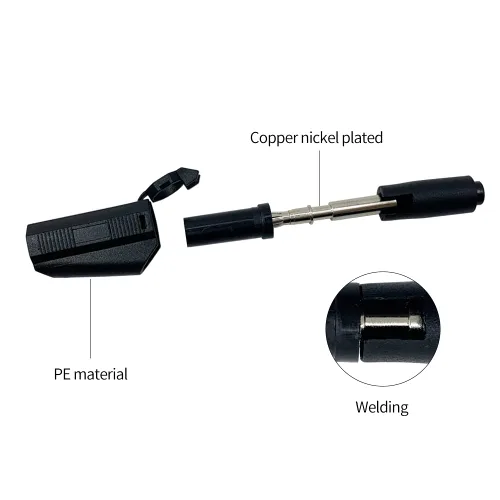 Vista 5 de Cable de prueba de enchufe de plátano de seguridad de 0.157 in, 5 uds., 39.4 in/3.3 pies, línea cubierta de seguridad totalmente aislada para cable
