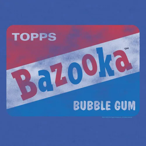 Vista 2 de Tee Luv Camiseta de chicle Bazooka Big & Tall para hombre - Topps Novelty Candy Shirt