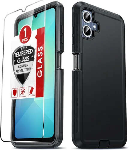 Vista 9 de LeYi Funda compatible con Samsumg Galaxy A05 4G: Galaxy A05 4G con resistente a los golpes, 3 en 1 de cuerpo completo, protección resistente