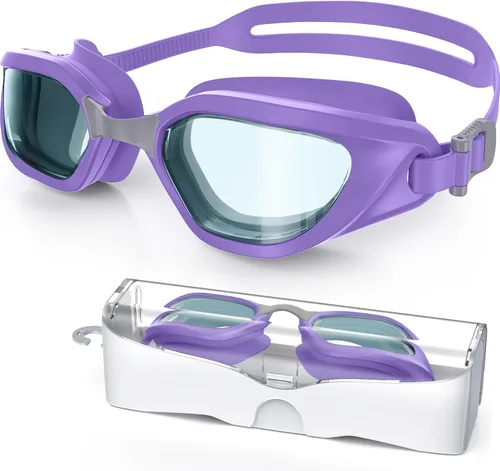 Vista 28 de Gafas de Natación, Gafas de Natación Unisex para Adultos Anti Niebla Anti UV Sin Fugas Visión Amplia para Hombres Mujeres Jóvenes