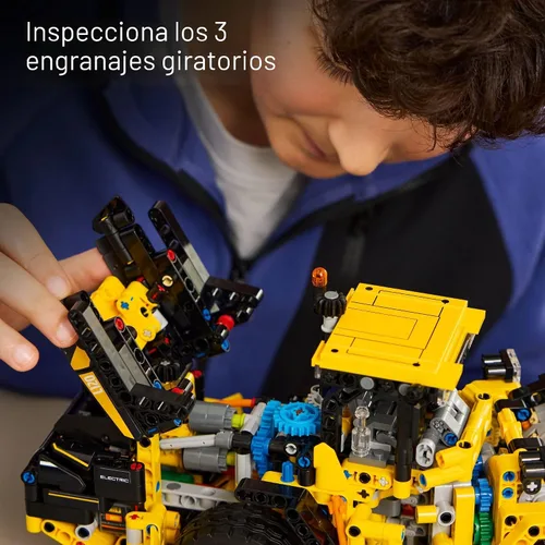 Vista 5 de LEGO Technic Volvo L120 - Cargadora de Ruedas Eléctrica Juguete de Construcción - Set de Construcción de Juego de Simulación - Gran Regalo