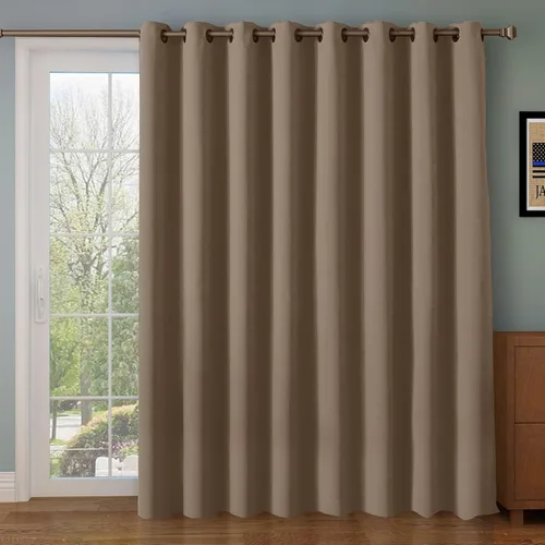 Vista 25 de Rose Home Fashion Cortinas opacas para puerta corrediza, oscurecimiento de la habitación, cortinas con aislamiento térmico para sala de estar