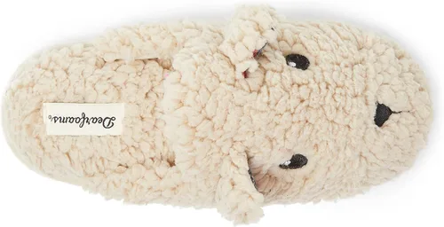 Vista 4 de Dearfoams Shay - Pantuflas para mujer con temática navideña