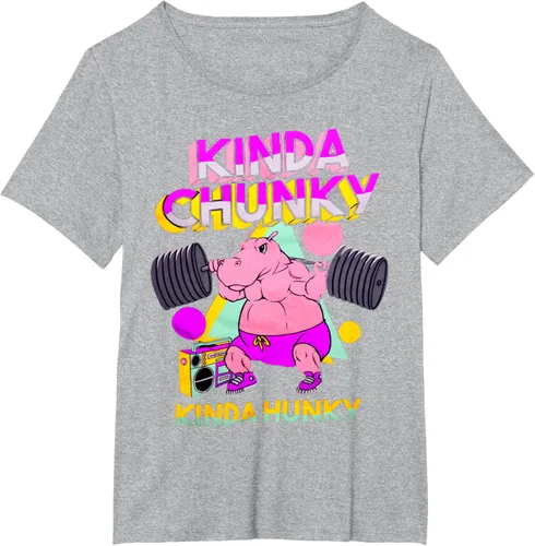 Vista 90 de Kinda Chunky Kinda Hunky, camiseta de gimnasio para culturismo, Negro