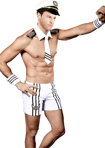 Vista 3 de QinMi Lover Traje de marinero sexy para hombre