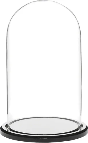 Vista 2 de Plymor Mini campana de cristal en forma de domo para exhibición, de 1.85 x 2.875 pulgadas