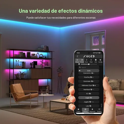 Vista 9 de BTF-LIGHTING SP805E WLED LED Controller ESP32 with Mic, WiFi APP Control For WS2812B WS2811 SK6812 WS2814 LED Strip/Matrix & PWM Dim CCT RGB RGBW