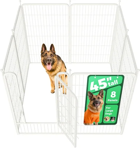 Vista 110 de FXW Rollick - Corralito para perros para patio, campamento con casa rodante, patentado, 24 pulgadas, 2 paneles Fácil instalación, resistente