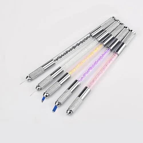 Vista 8 de Microblading Pen - Bolígrafos manuales para cejas, suministros de microcuchilla, herramienta de mano de microblading de doble cara para suministros