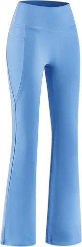 Vista 2 de baleaf Leggings acampanados para niñas, pantalones de yoga y danza, pantalones de campana para la escuela, preparados para adolescentes