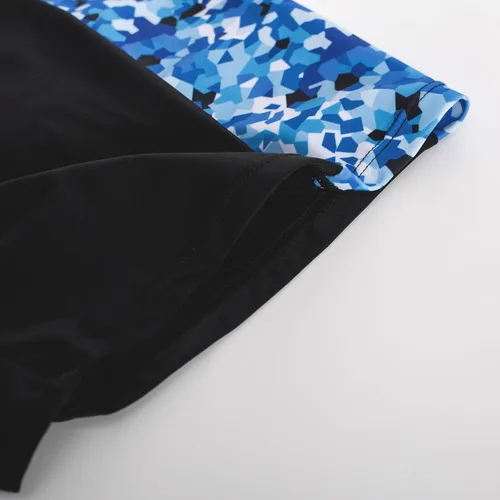Vista 9 de Hanna Nikole Traje de baño deportivo Boyleg de una pieza para mujer, talla grande, cobertura completa, traje de baño de entrenamiento con espalda
