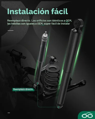 Vista 8 de SCITOO - Amortiguadores traseros para Chevy, compatibles con 2002-2014 para Cadillac Escalade/ESV, 2000-2014 para Chevy Suburban 1500, 2000-2019