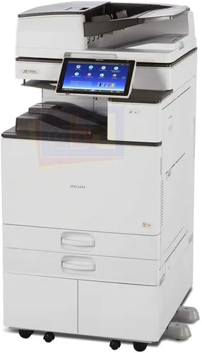 Vista 2 de Ricoh Aficio MP C3004 Copiadora multifunción láser a color - A3/A4, 30 ppm, copia, fax, impresión, escaneo, dúplex automático, conectividad de red
