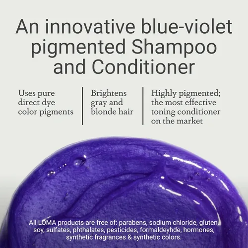 Vista 6 de Loma Hair Care Champú violeta, vainilla/naranja sangre, 12 onzas líquidas