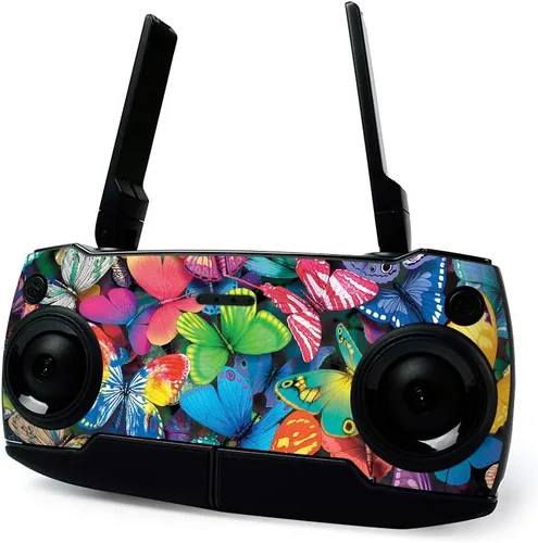 Vista 4 de MightySkins Skin para DJI Mavic Mini Drone Quadcopter portátil – Fiesta de mariposas Funda protectora de vinilo duradera y única Fácil