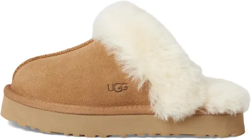 Vista 4 de UGG Pantuflas flexibles unisex para niños Castaño