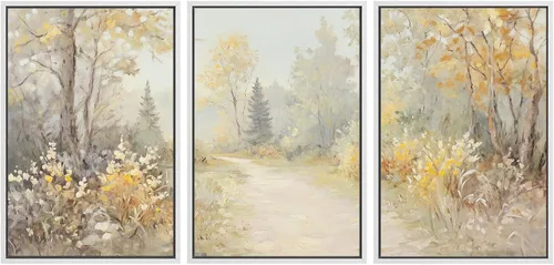 Vista 30 de SIGNWIN Lienzo enmarcado para pared, juego de arte dramático de cielo tormentoso, ilustraciones de paisaje nuboso Moody, arte moderno decorativo