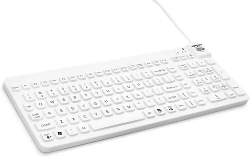 Vista 5 de Man & Machine Teclado Really Cool, sellado impermeable - Blanco