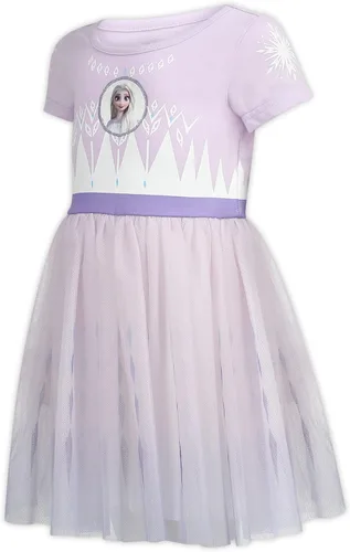 Vista 7 de Disney Frozen Elsa and Anna - Vestido tutú para niñas pequeñas y pequeñas, color azul marino