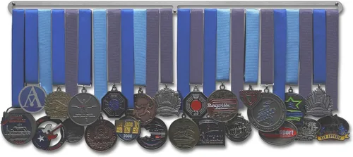 Vista 7 de Allied Medal Hangers - Barra colgante solamente - Barras de extensión - Estante de exhibición múltiple para premios de medallas