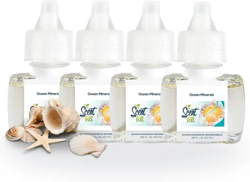 Vista 7 de Scent Fill Ambientador enchufable de sidra de manzana, 4 recambios de aceite perfumado