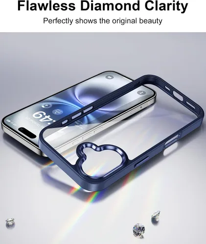 Vista 370 de HOOMIL Funda para iPhone 7 Plus/iPhone 8 Plus de 5.5 Pulgadas, sin amarillamiento, protección contra caídas, cubierta trasera dura transparente