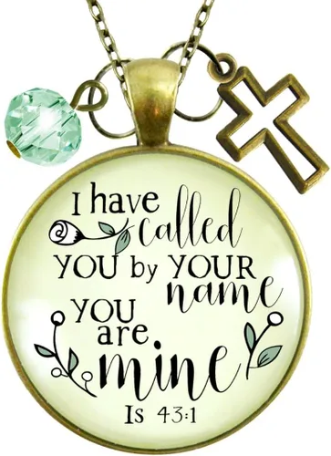Vista 10 de Gutsy Goodness Faith He Cares - Collares hechos a mano con mensaje para mujer cristiana