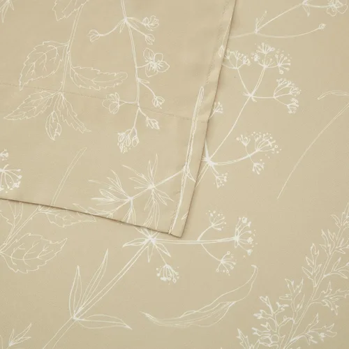 Vista 5 de HYPREST - Sábanas suaves, transpirables, lindas, bolsillo profundo de 18 pulgadas, 1800 hilos, estilo bohemio, certificado Oeko-Tex, matrimonial